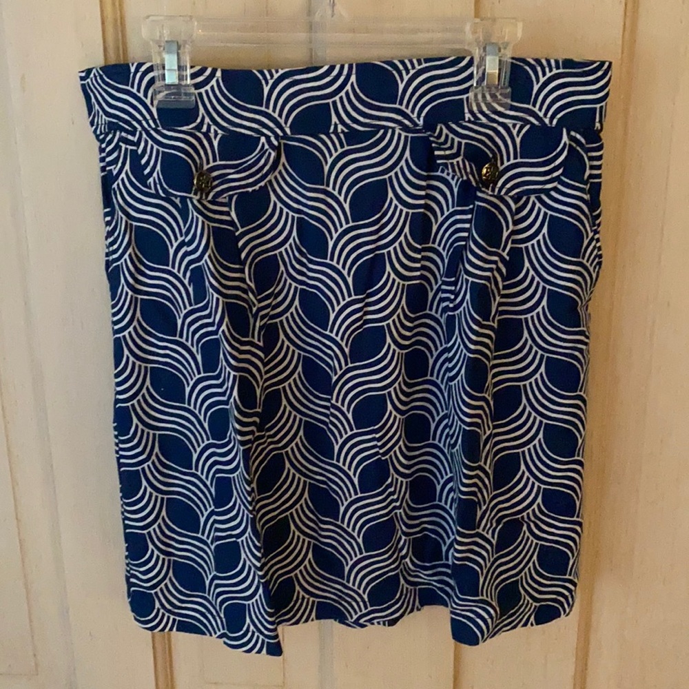 Escapada blue and white skirt